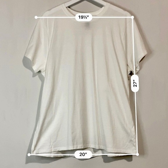 Hanes Nano-T Women’s Casual Crewneck Short Sleeve Tee Shirt White NWOT - Picture 7 of 8